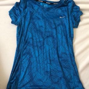 never been used nike dri-fit blue running shirt